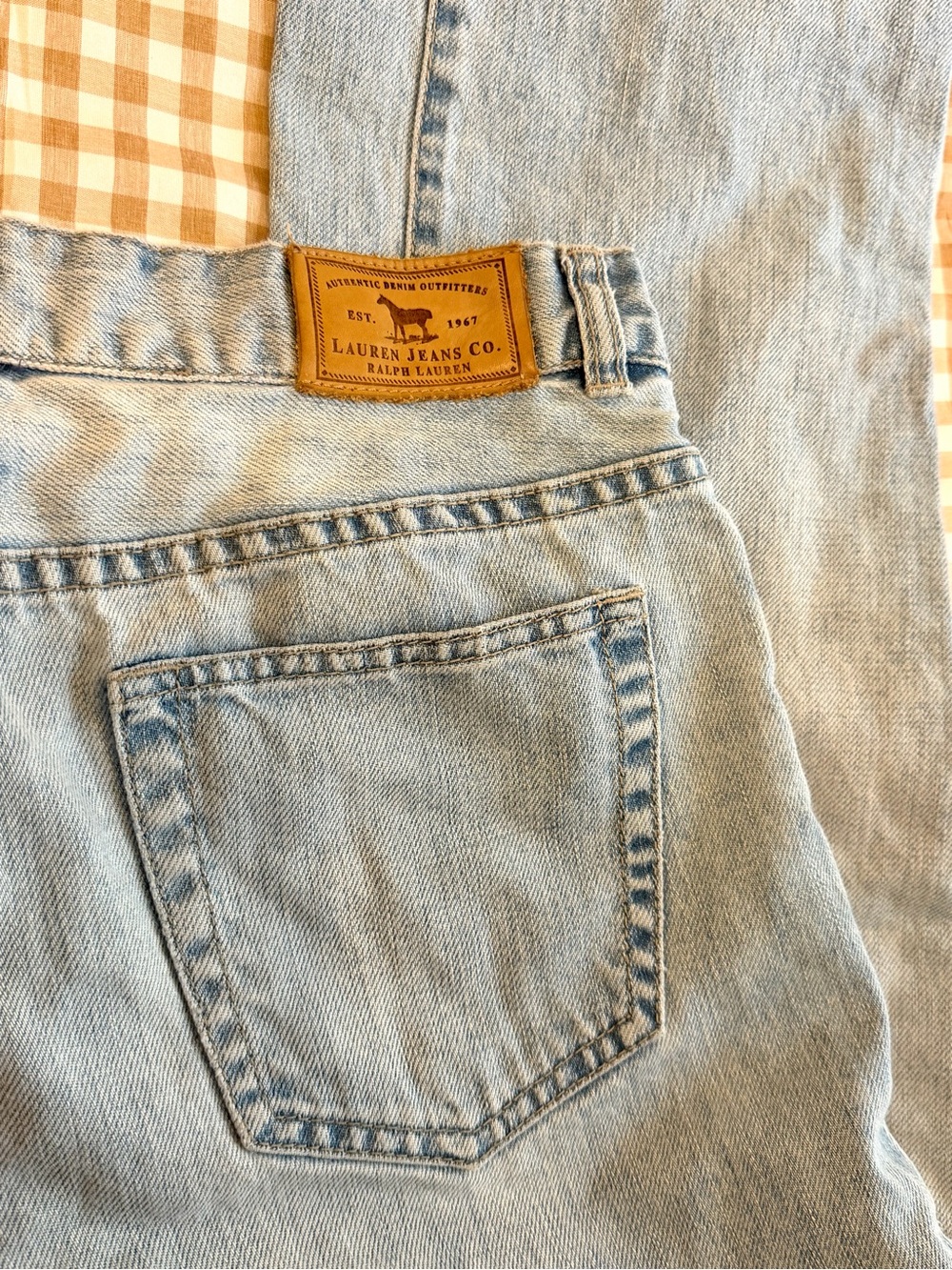 VTG Ralph Lauren Light Blue Straight-Leg Jeans